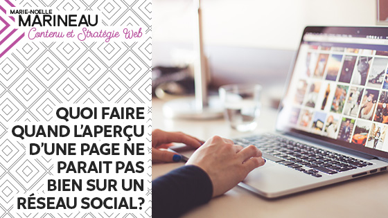 aperçu d'un article sur les médias sociaux